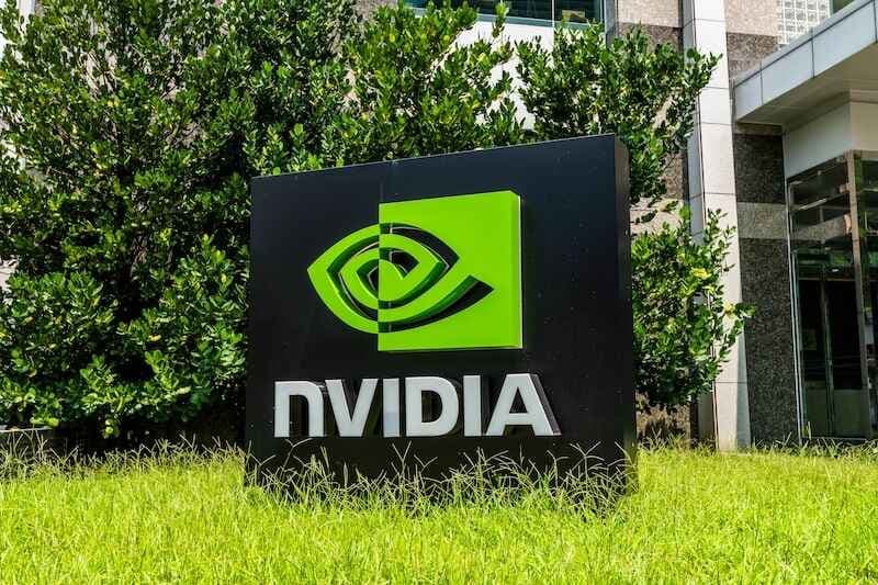 The office building of Nvidia Corporation in Neihu Technology Park, Taipei, Taiwan. is an American multinational technology company.