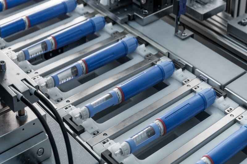 Insulin Pen on Production Line.